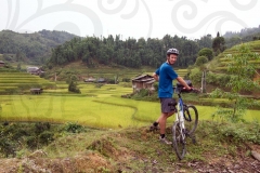 Mountain Bike Thru Rice Paddies