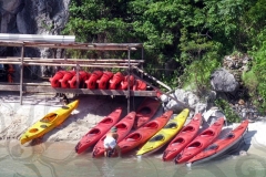 Preparing Kayaks