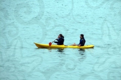 Enjoying Ha Long Bay in a Kayak