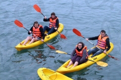 Happy Kayakers in Vietnam