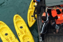 Kayak Guides Preparing for Tours