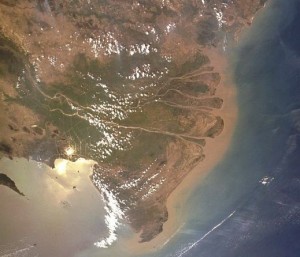 Mekong Delta - Satellite View